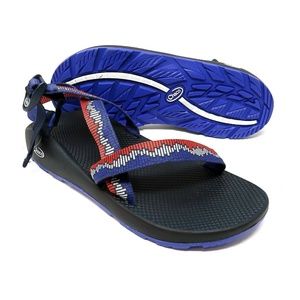 Chaco Z1 Mens Pull-On Sandals Blue Red Black Sz 15